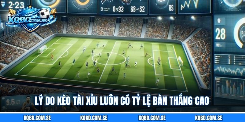 Lý do kèo Tài Xỉu luôn có tỷ lệ bàn thắng cao
