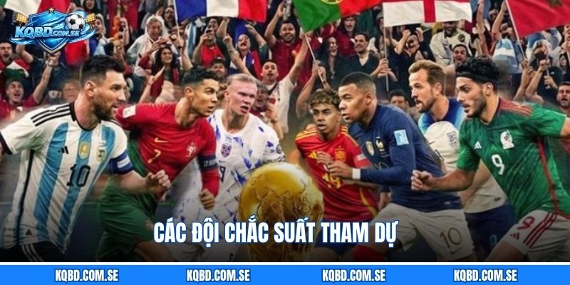 Các đội chắc suất tham dự