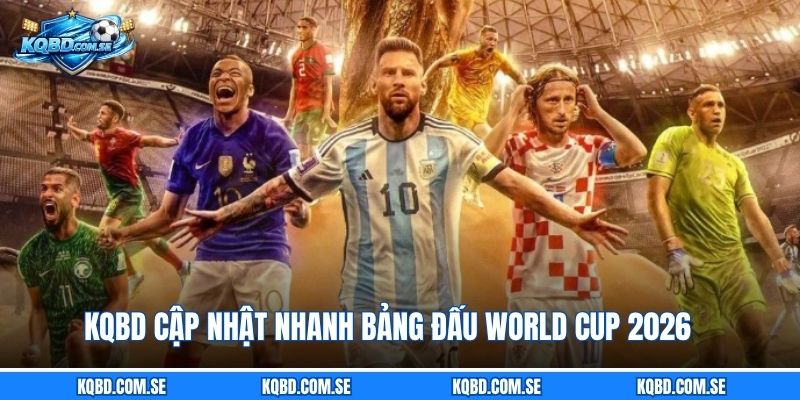 KQBD cập nhật nhanh bảng đấu World Cup 2026